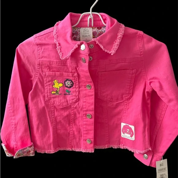 Girls peanuts Jean jacket nwt size 6. The cutest jacket!! - Picture 1 of 4